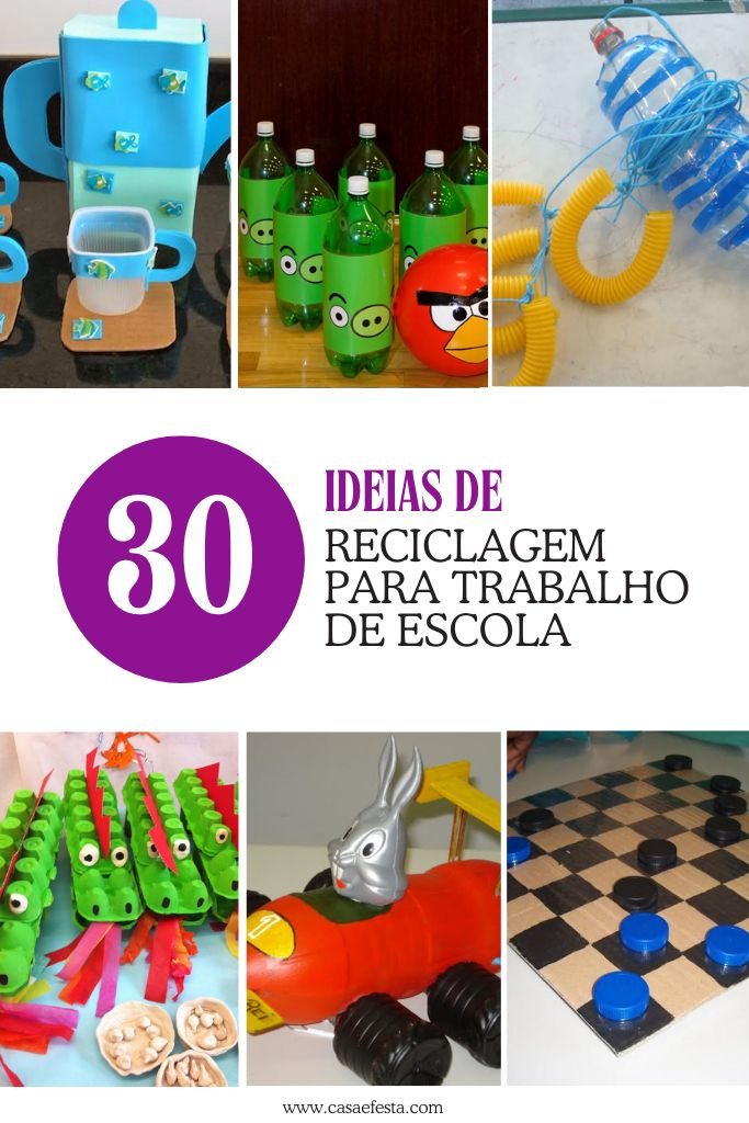 20 materiais recicláveis