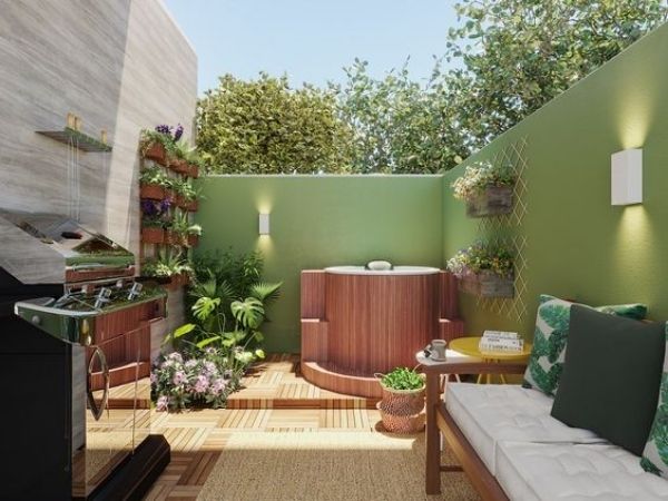 ideias de decoração para área externa pequena