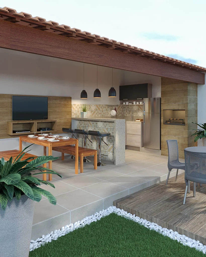 iluminação para área externa charmosa