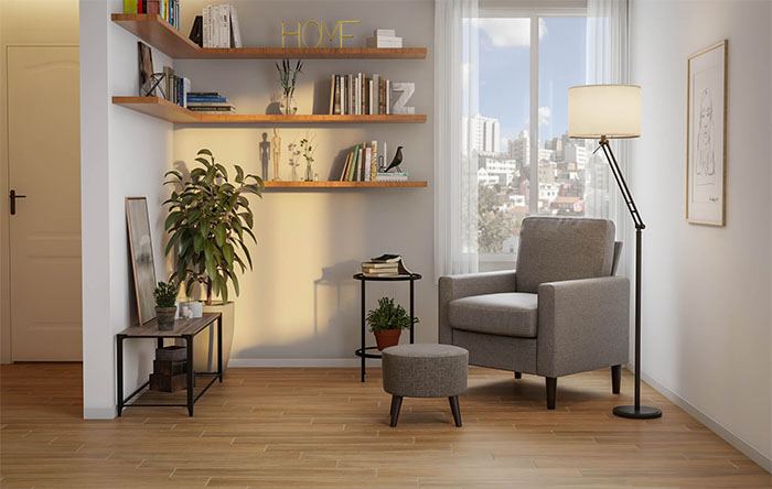 ideias armário de canto para sala pequena