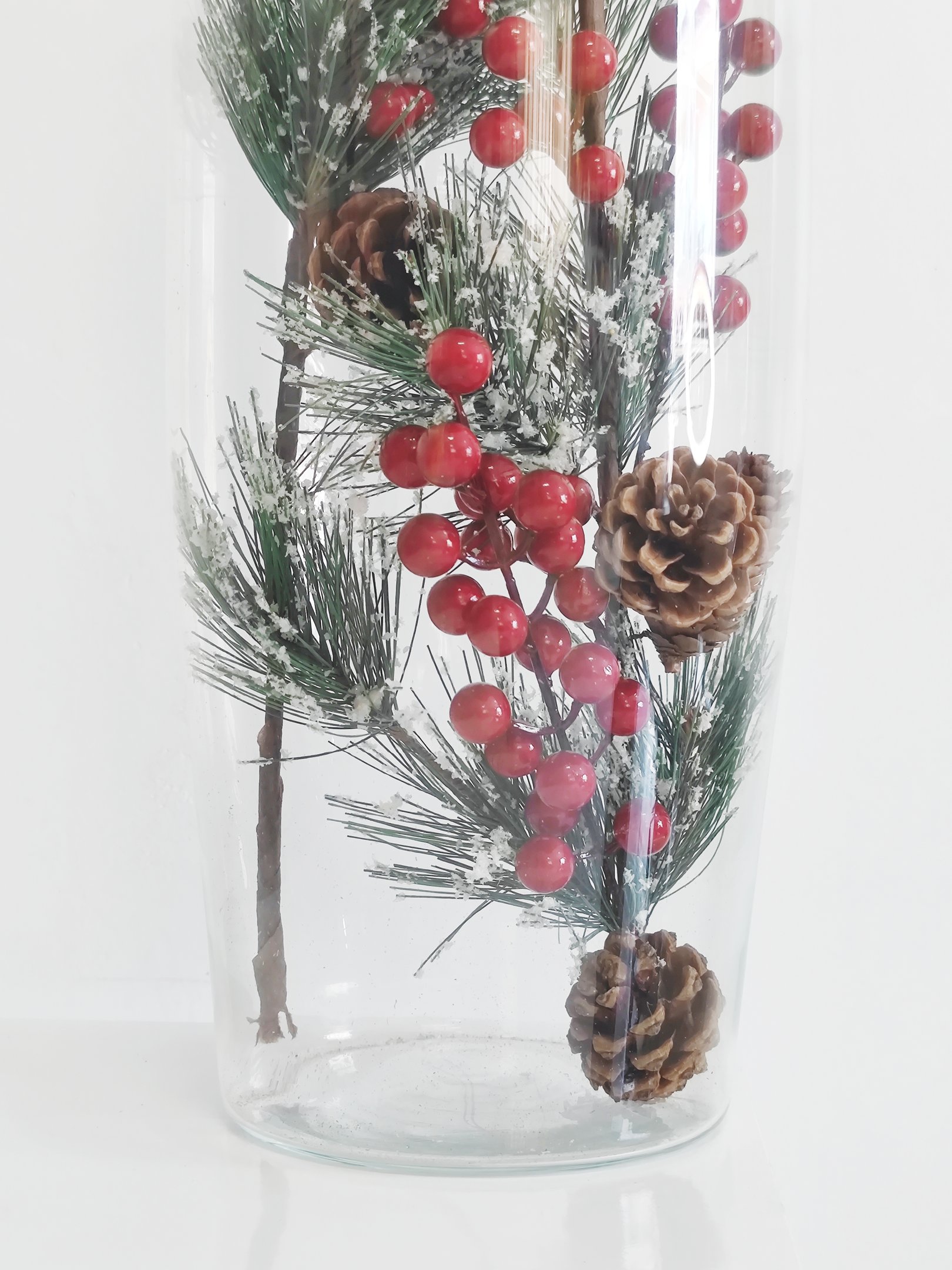 Ideias criativas para arranjos de Natal em vidro