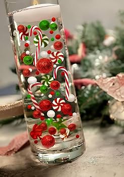 Arranjos de Natal minimalistas em vidro