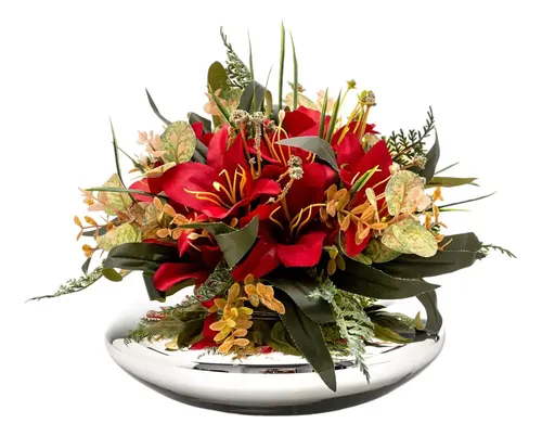 Como fazer arranjos de Natal em vasos altos de vidro