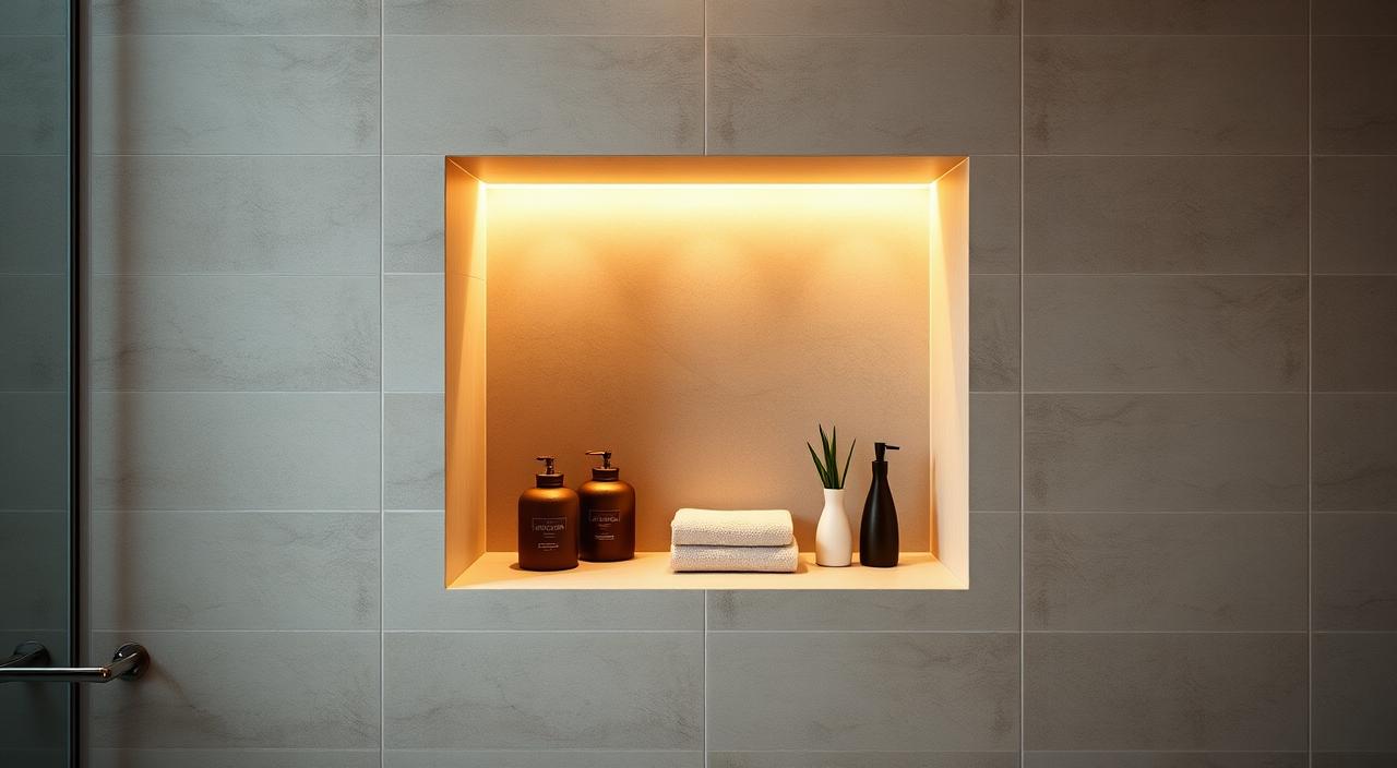 nicho de drywall banheiro