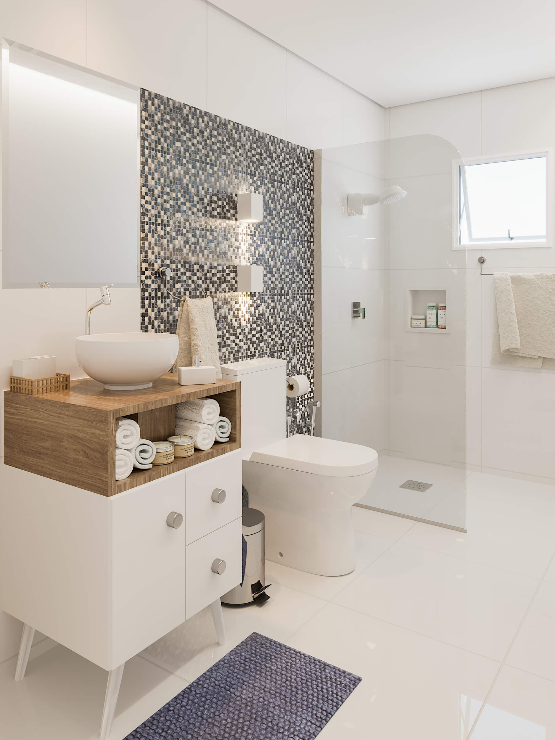 reforma banheiro minimalista