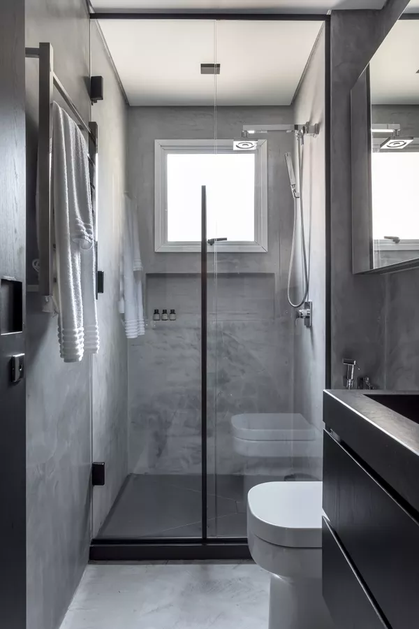 banheiro minimalista clean