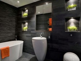 banheiro preto fosco vs brilhante