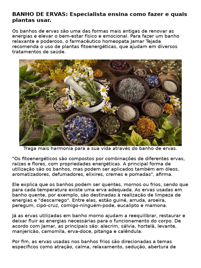 melhores banhos para descarrego espiritual