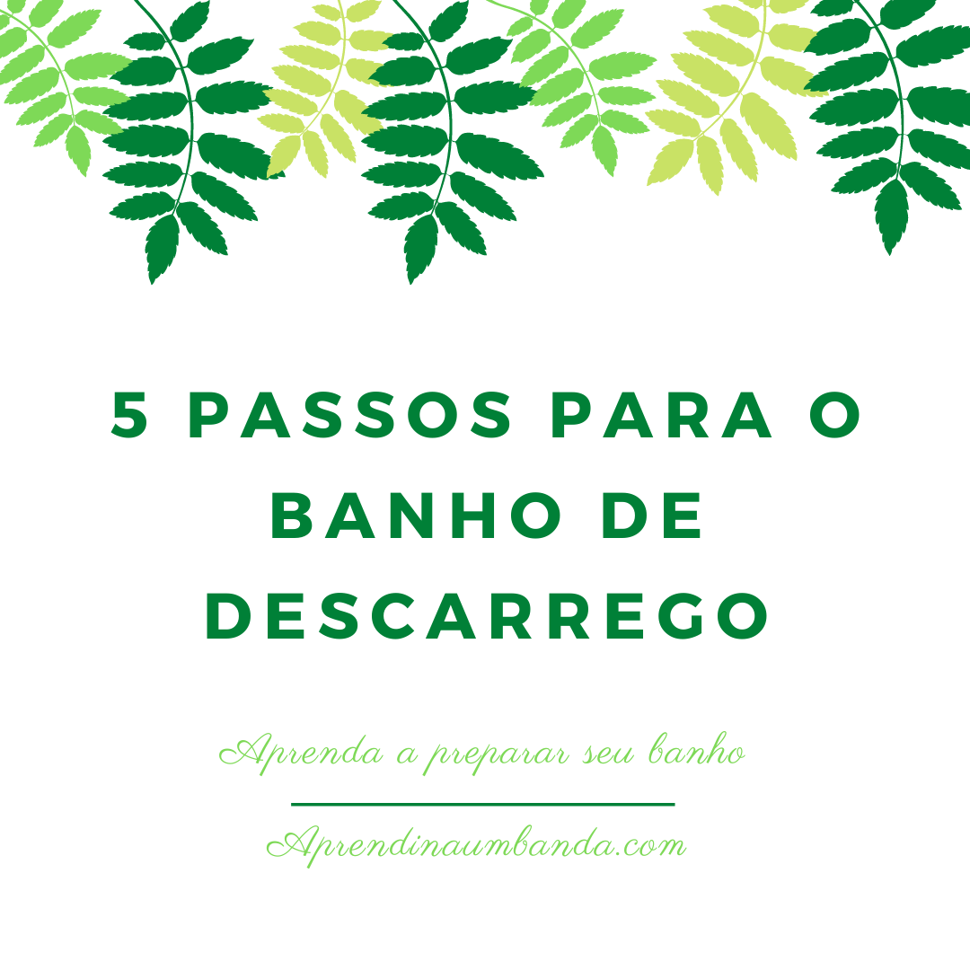 erros comuns ao fazer banho de descarrego