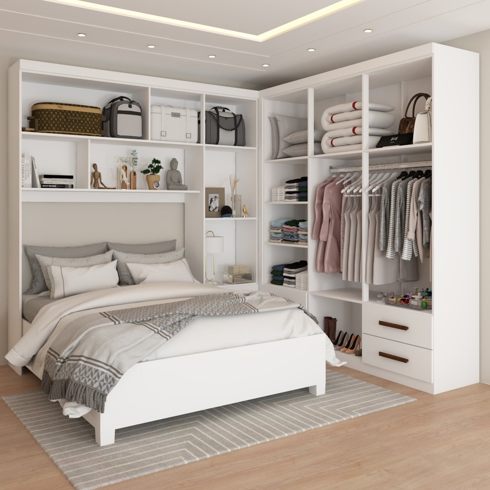 cama com tela embutida