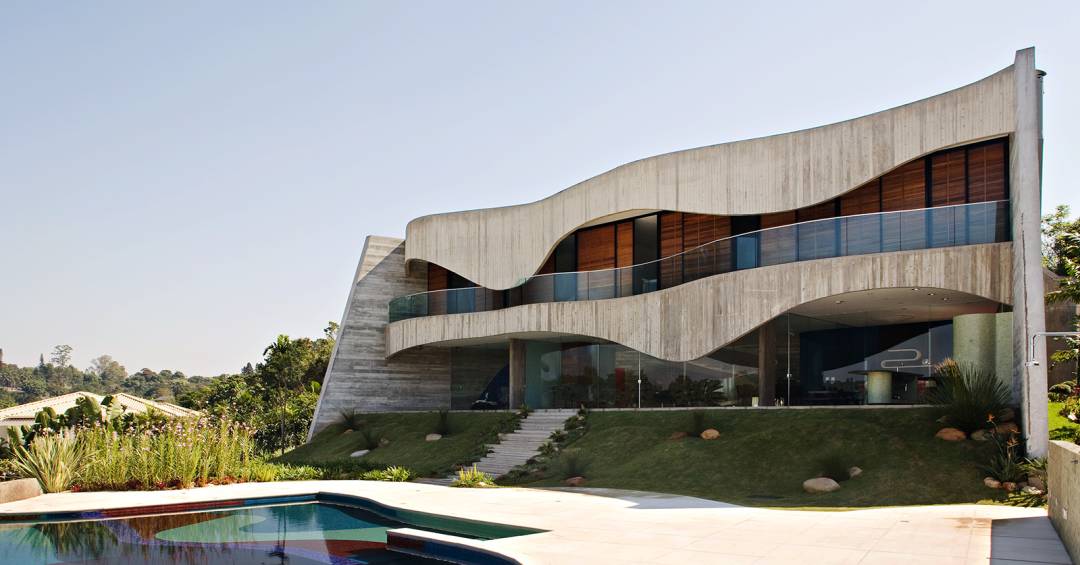 inspiração casa brutalista moderna