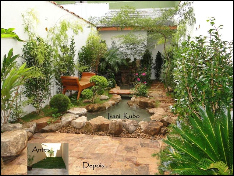 paisagismo com pedras