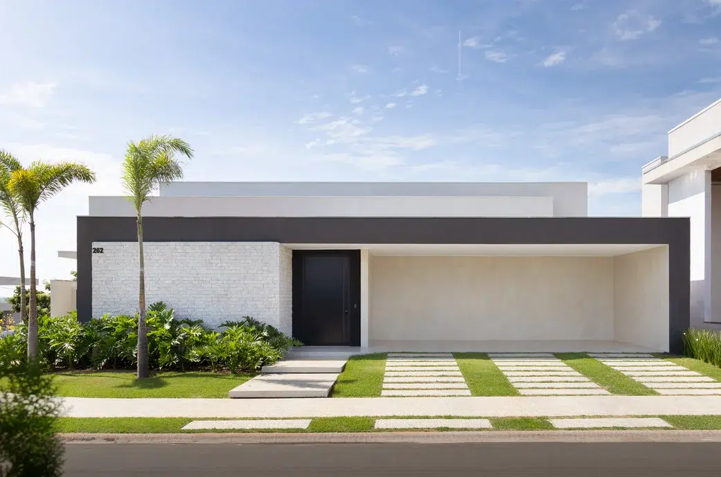 ideias de frente de casa com garagem