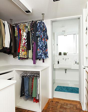closet corredor para banheiro
