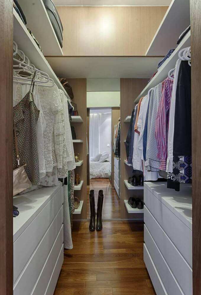 ideias de layout closet banheiro