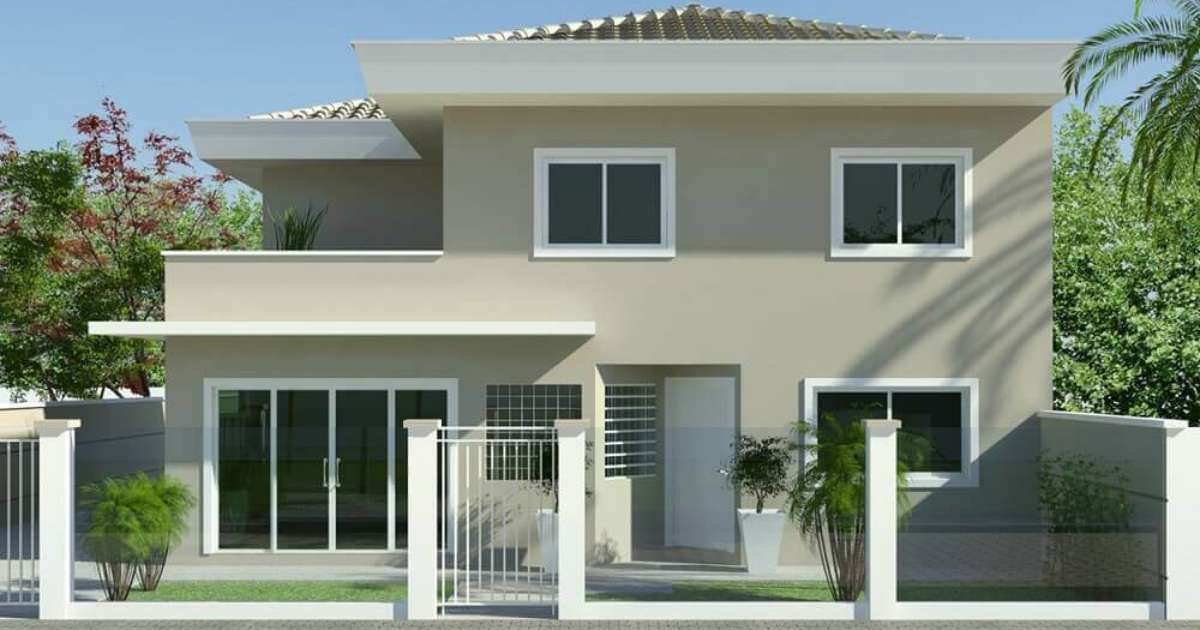 cor de tinta para frente de casas