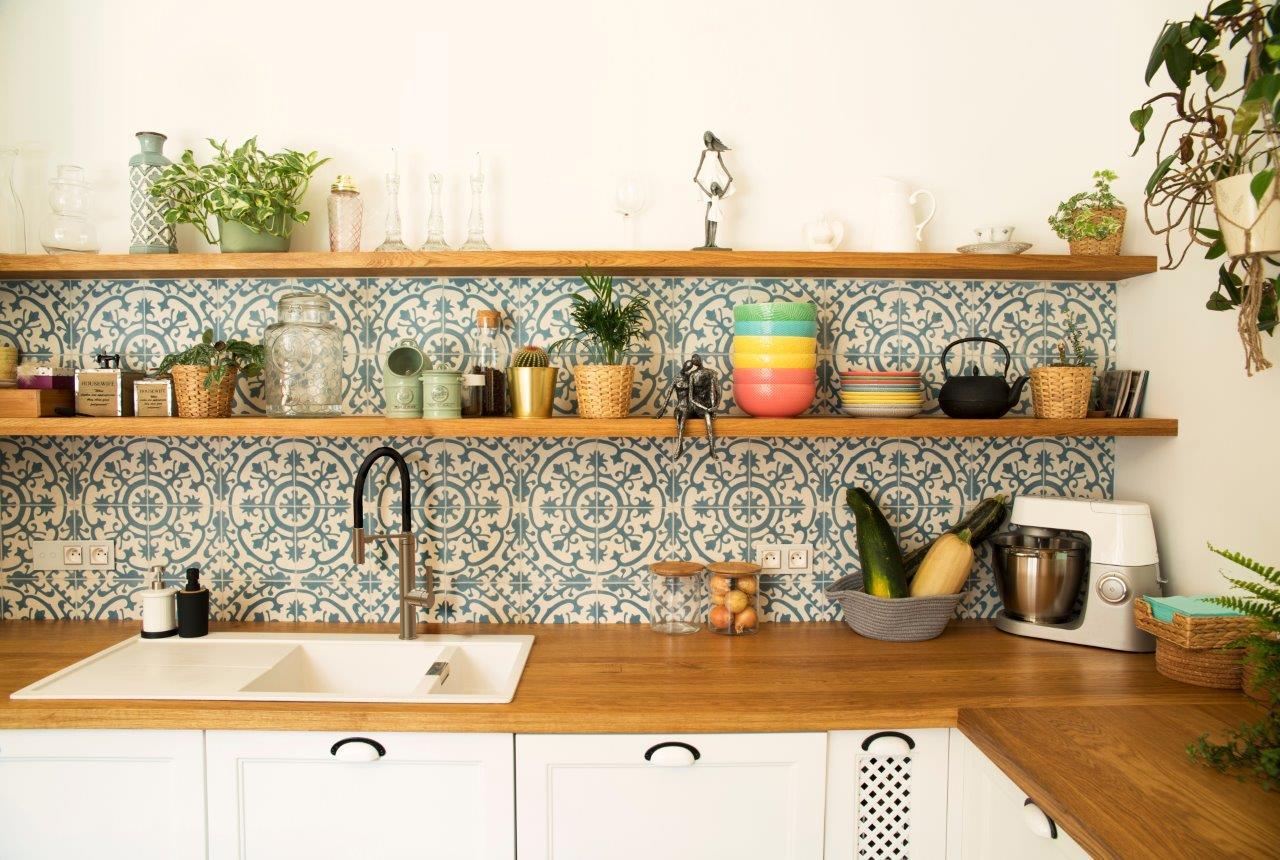 cores cozinha boho