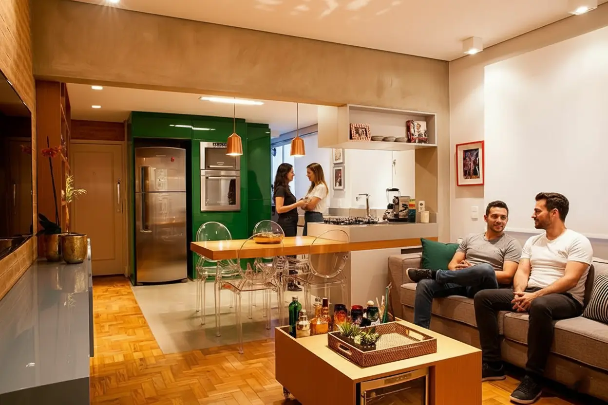 cozinha pequena apartamento