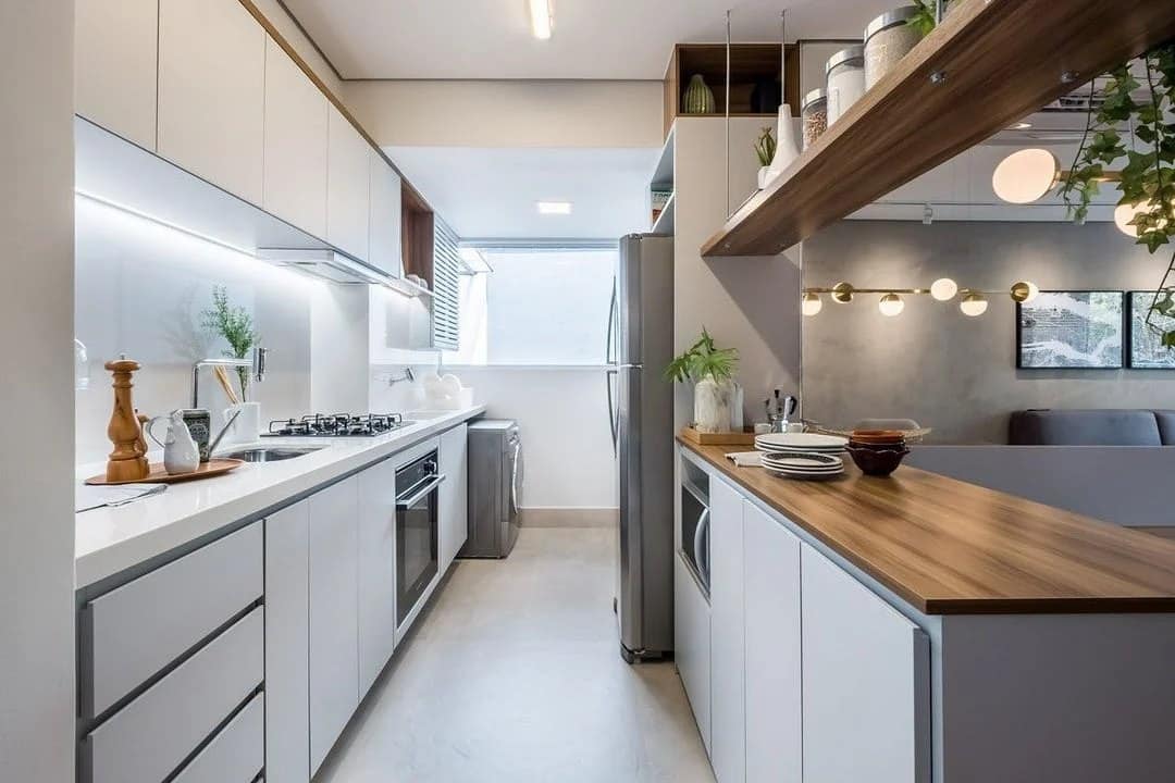 cozinha em L apartamento