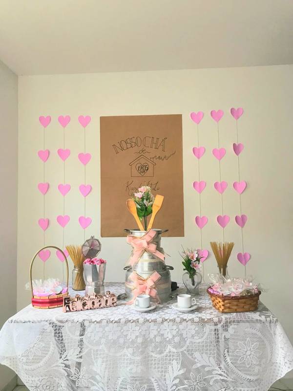 decoração chá de cozinha faça você mesmo