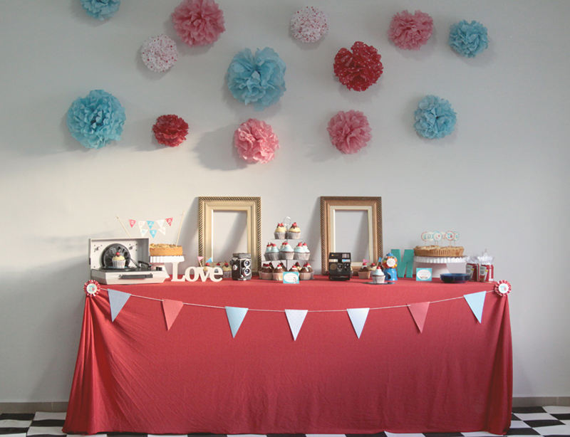 DIY Kitchen Tea decorations