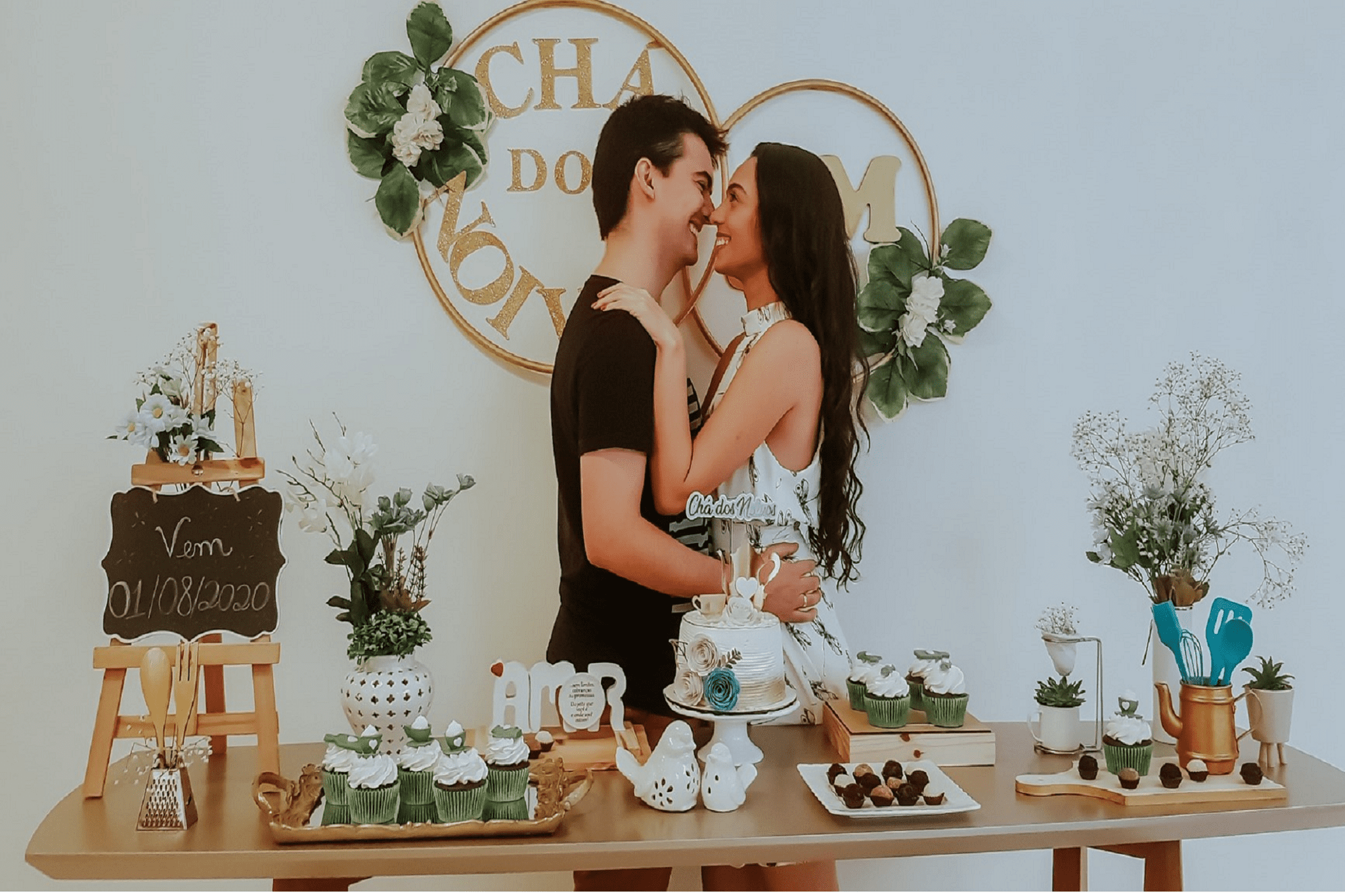 mesa de doces chá de panela temática