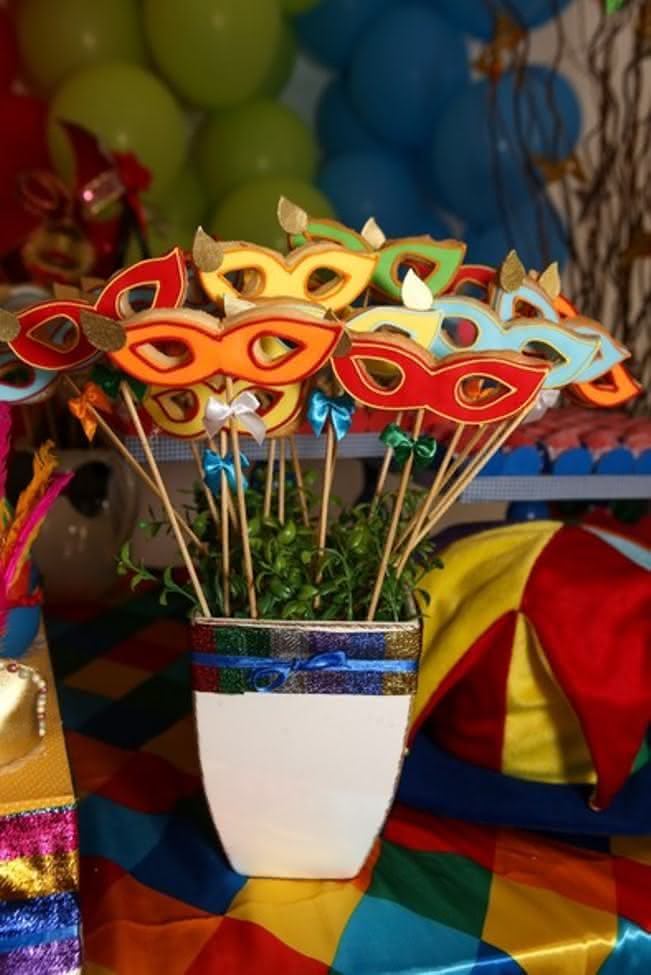 decoração de carnaval com balões