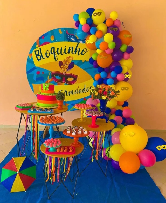 decoração de carnaval simples