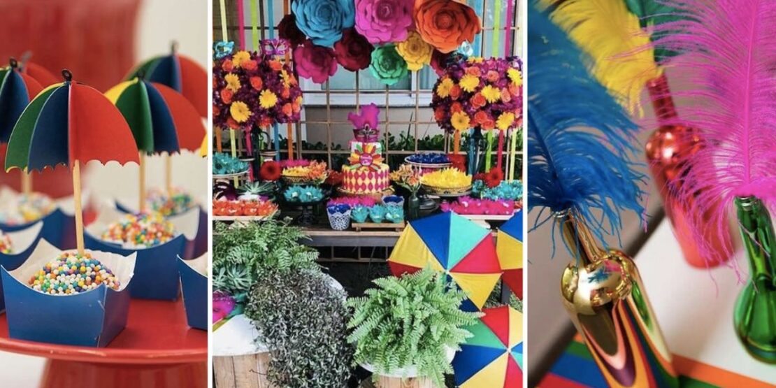 ideias de decoração de carnaval simples e baratas para festa em casa