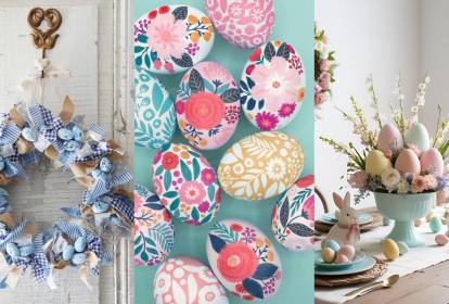 mesa posta páscoa simples