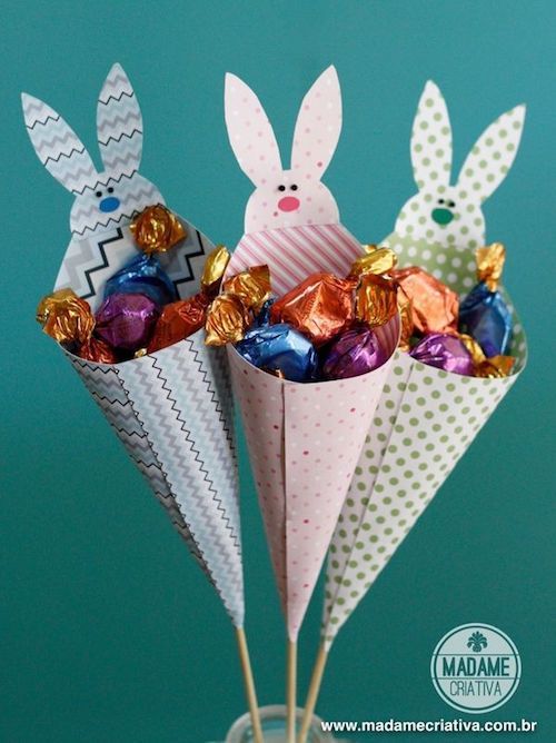 decoração de páscoa com materiais reciclados