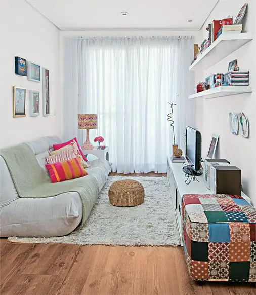 decoração apartamento 2 quartos pequeno moderno
