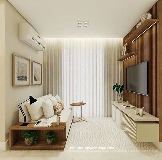 apartamento pequeno 2 quartos decoração minimalista