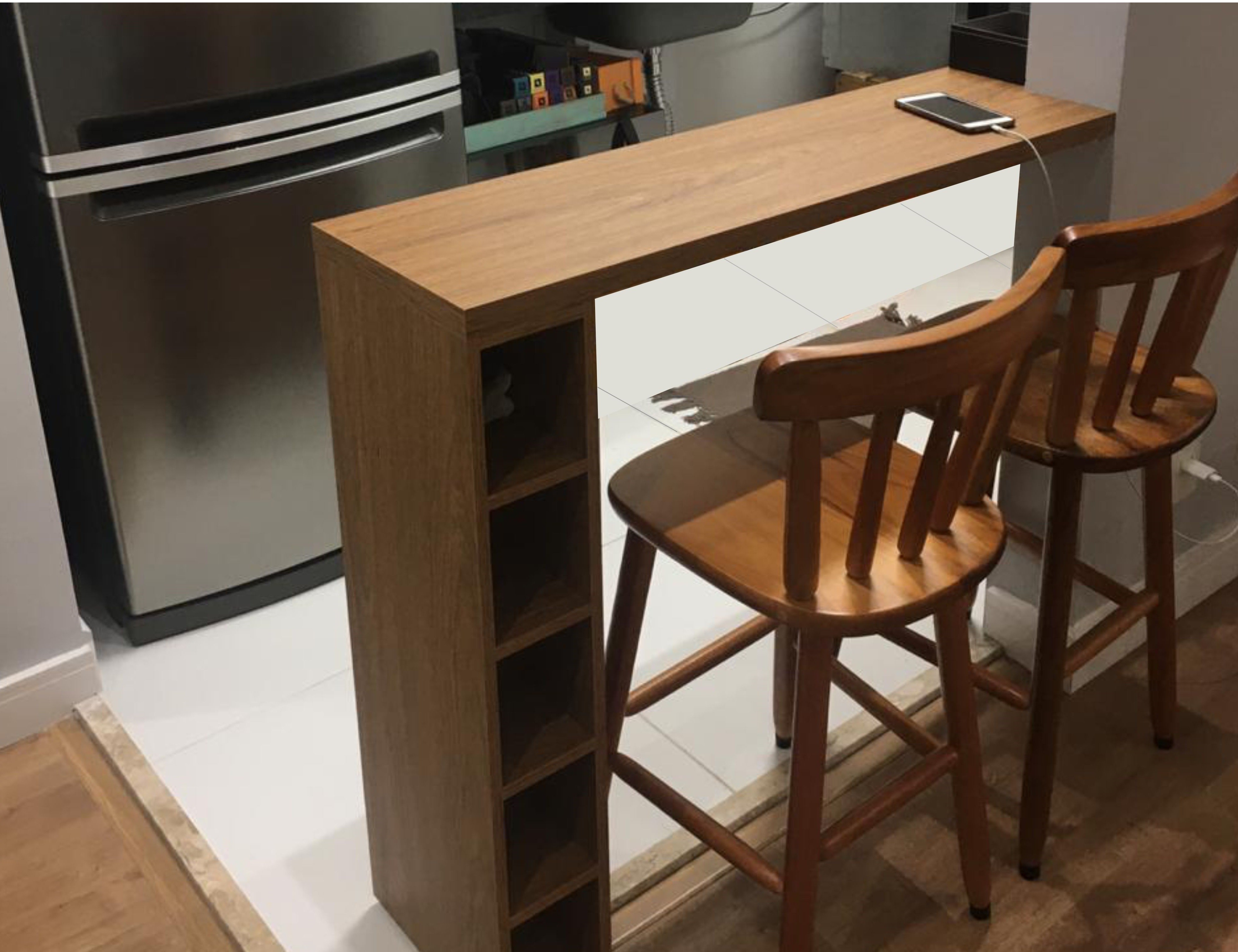 soluções divisória cozinha americana e sala