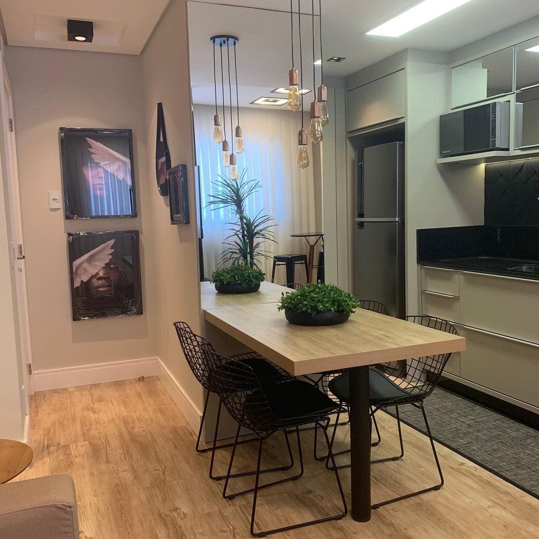 como dividir cozinha americana e sala