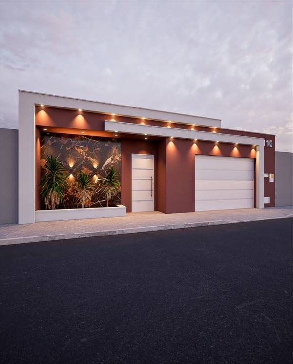 fachada de casa 5 metros de frente