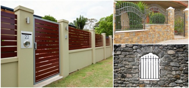 portão de alumínio para muro simples