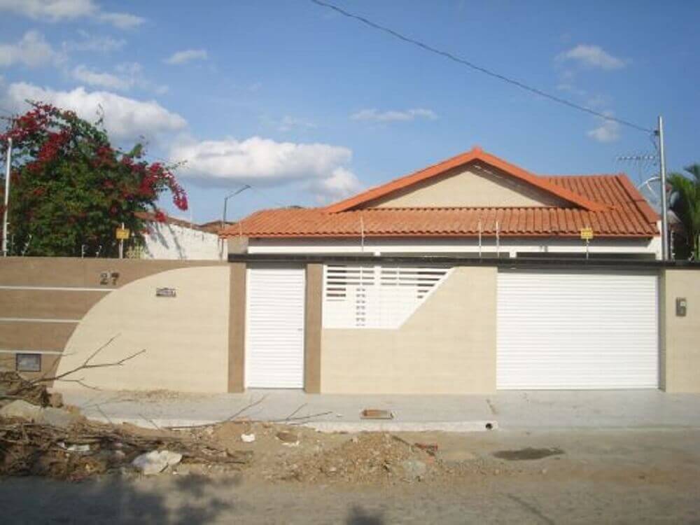 portão de alumínio para muro simples