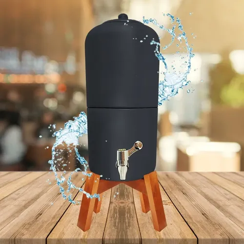 filtro de barro preto fosco