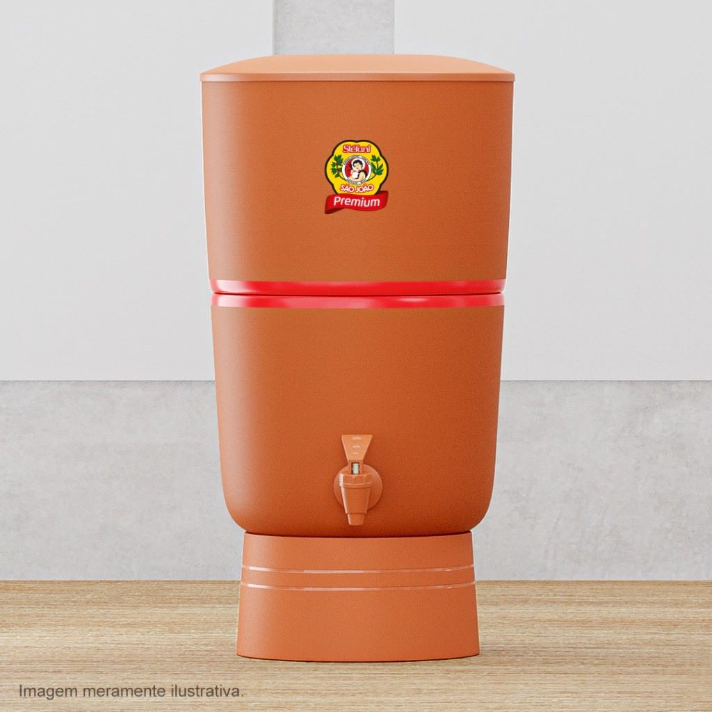 filtro de barro inox e barro