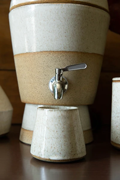 filtro de barro decorado mandala