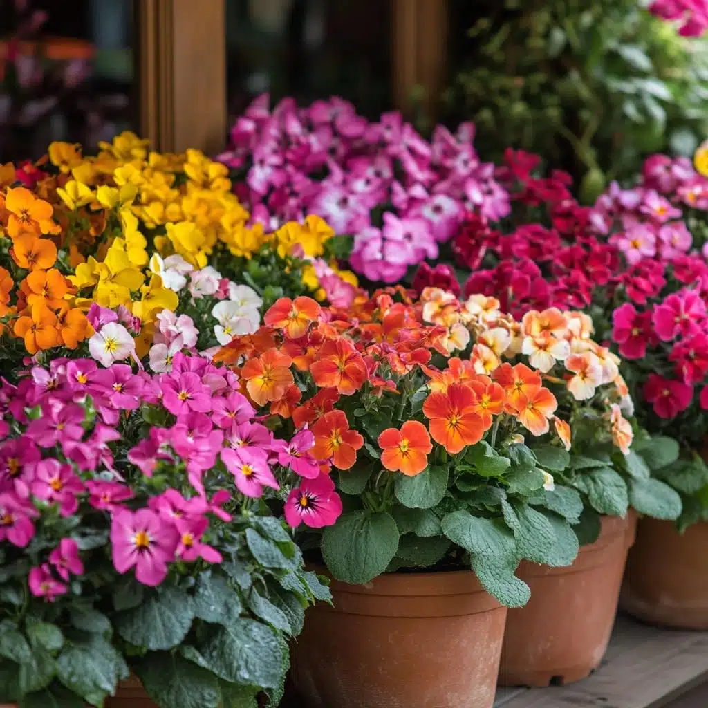 flores que florescem o ano todo vs flores sazonais