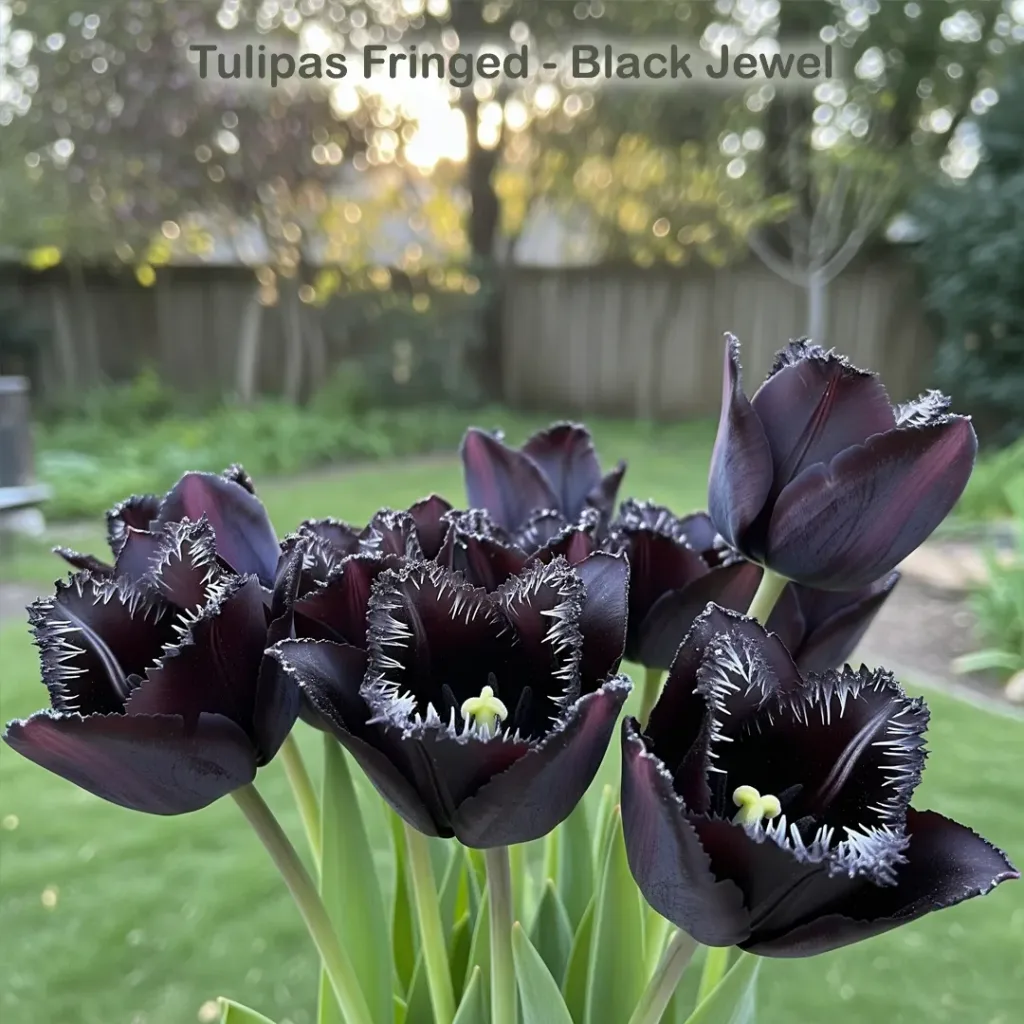 cultivo flores pretas