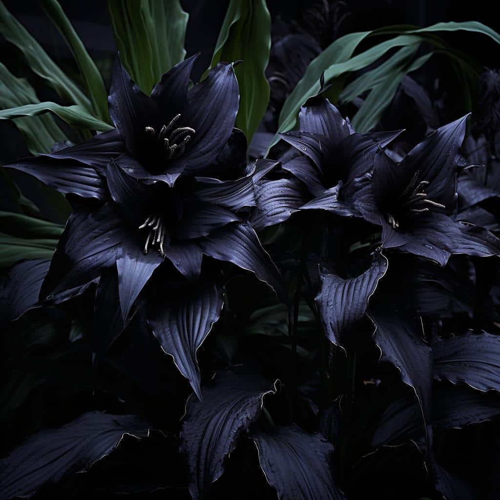 tipos de flores pretas