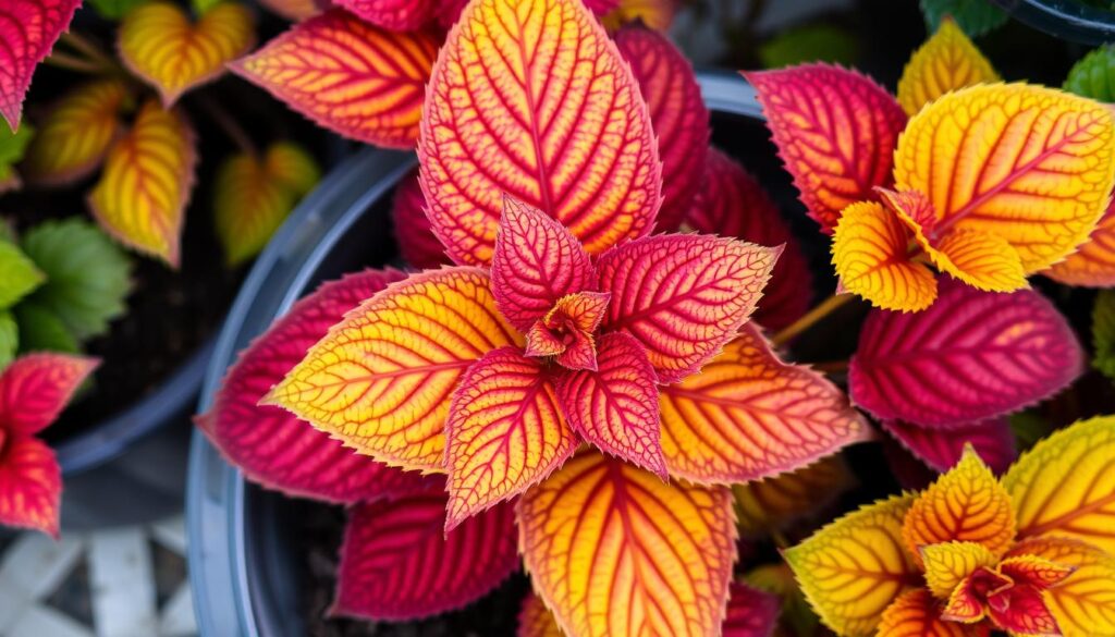 plantas coloridas para vasos