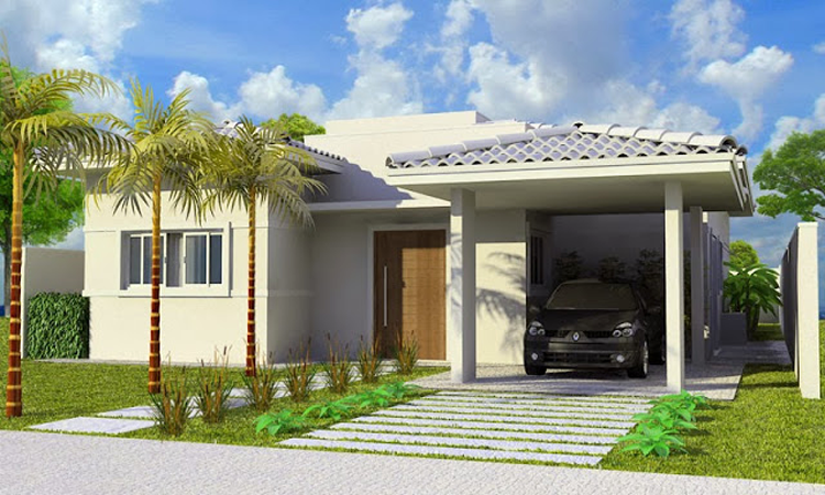 fachadas de casas pequenas e simples