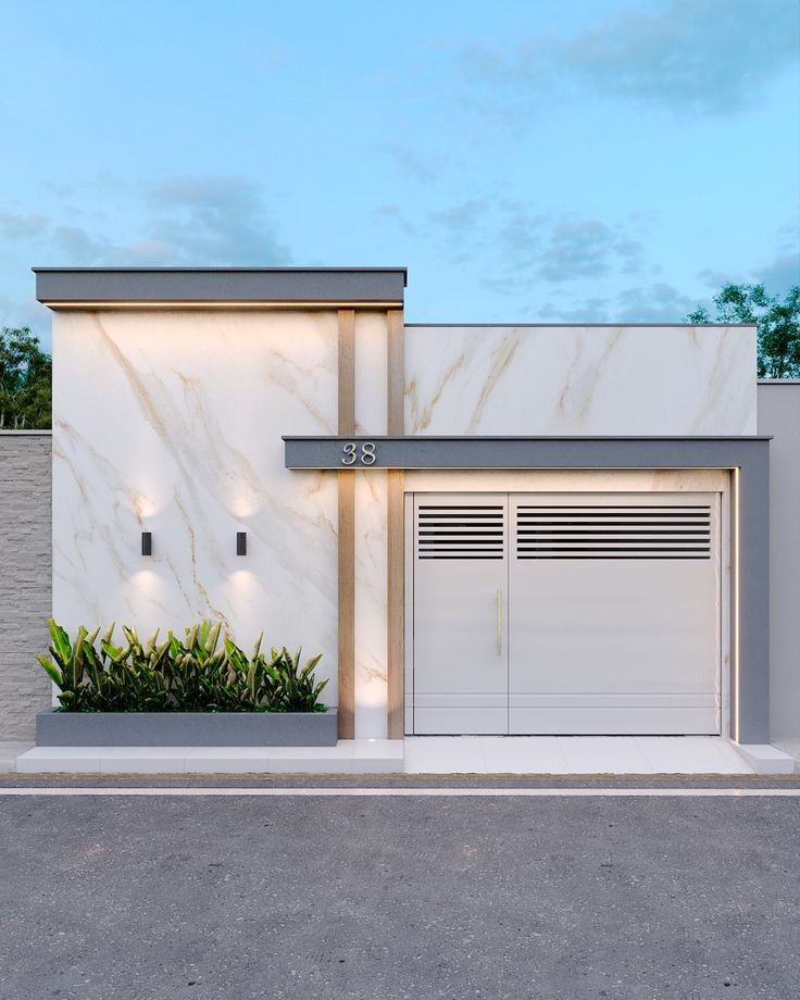 frente de casas simples e bonitas com portão