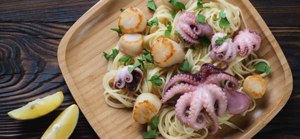 frutos do mar exóticos