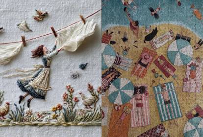 como começar bordado em casa