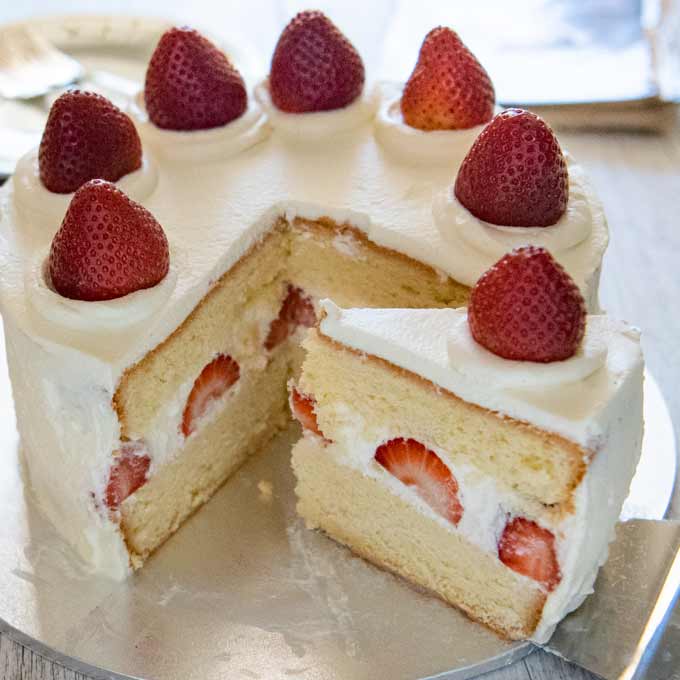 Bolo de aniversário japonês